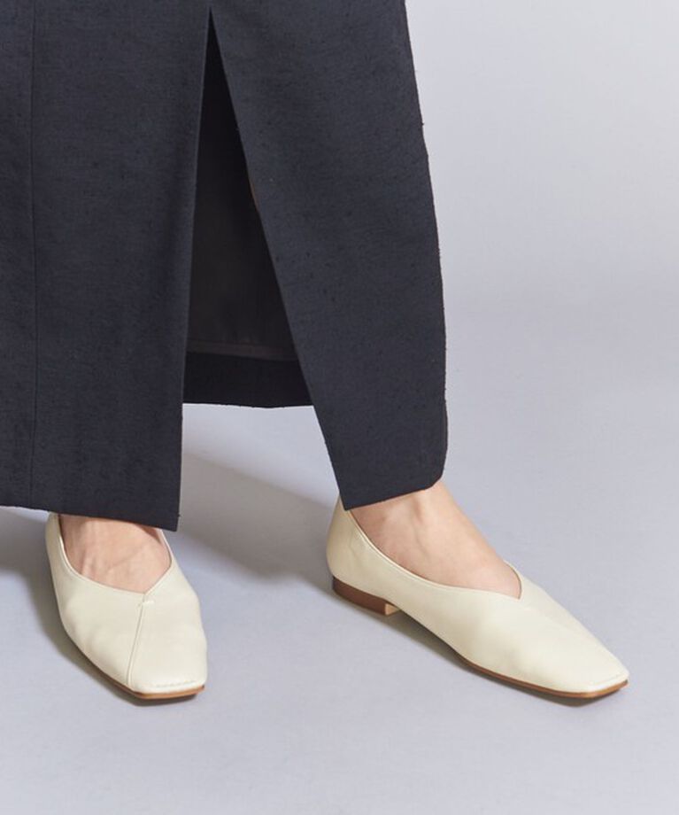 BEAUTY&YOUTH UNITED ARROWS「Vカットステッチ フラットシューズ」|バレエシューズ|