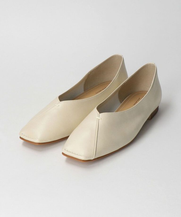 BEAUTY&YOUTH UNITED ARROWS「Vカットステッチ フラットシューズ」|バレエシューズ|