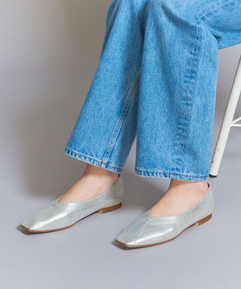 BEAUTY&YOUTH UNITED ARROWS「Vカットステッチ フラットシューズ」|バレエシューズ|