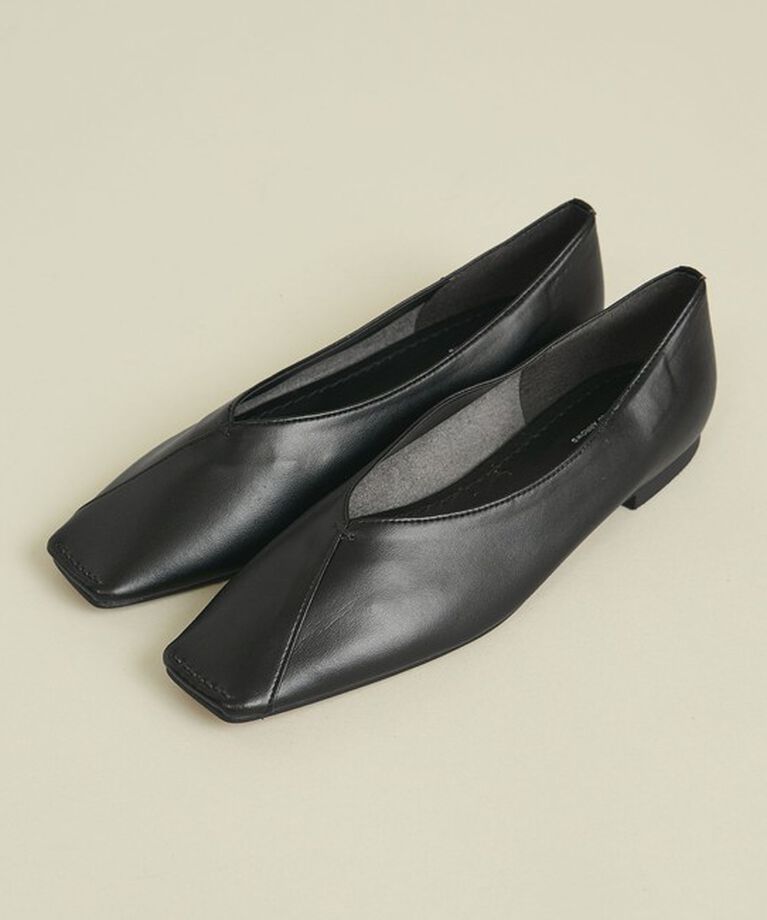 BEAUTY&YOUTH UNITED ARROWS「Vカットステッチ フラットシューズ」|バレエシューズ|
