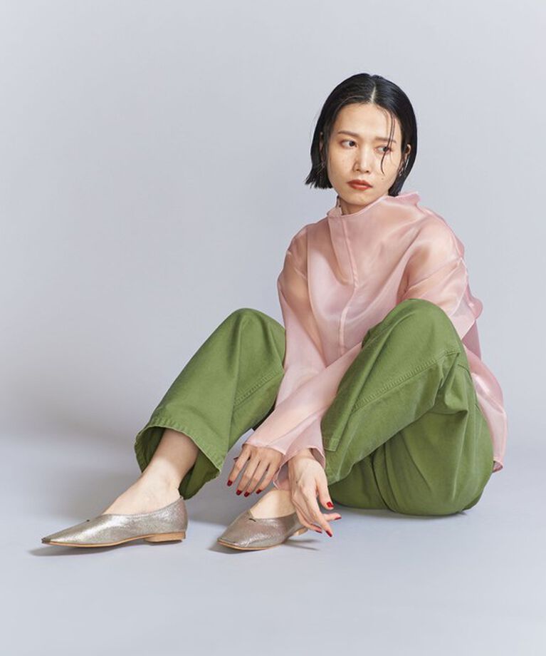 BEAUTY&YOUTH UNITED ARROWS「Vカットステッチ フラットシューズ」|バレエシューズ|