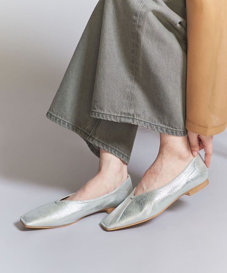 BEAUTY&YOUTH UNITED ARROWS「Vカットステッチ フラットシューズ」|バレエシューズ|