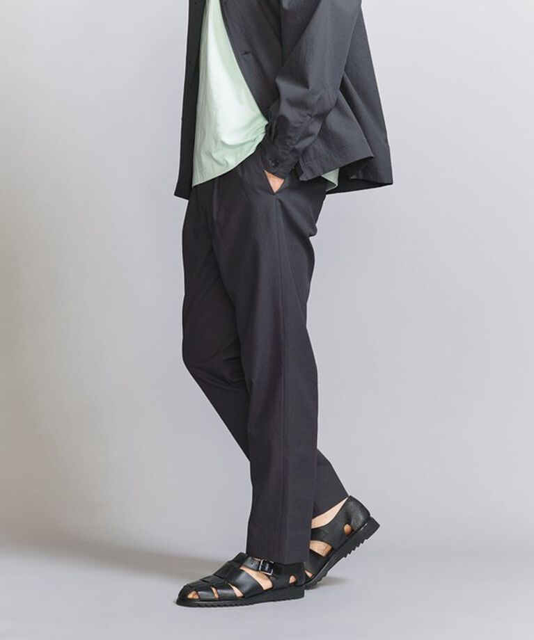 BEAUTY&YOUTH UNITED ARROWS「KOMATSU PACK 1P イージー テーパード パンツ -セットアップ対応 撥水機能-」|チノ|DK.GRAY