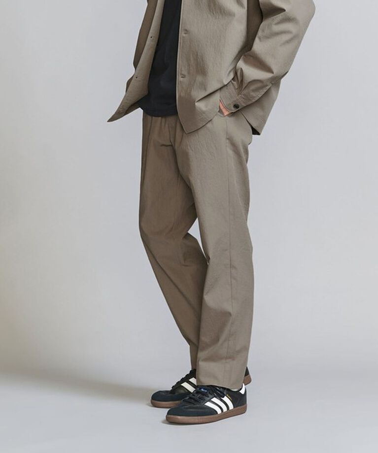 BEAUTY&YOUTH UNITED ARROWS「KOMATSU PACK 1P イージー テーパード パンツ -セットアップ対応 撥水機能-」|チノ|BEIGE