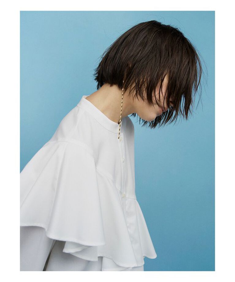 Ray BEAMS 「RBS / アシメ ラッフル シャツ」|シャツ・ブラウス|