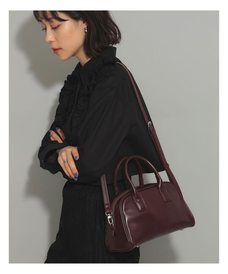 Ray BEAMS 「スクエア ボストンバッグ」|ボストンバッグ|BROWN
