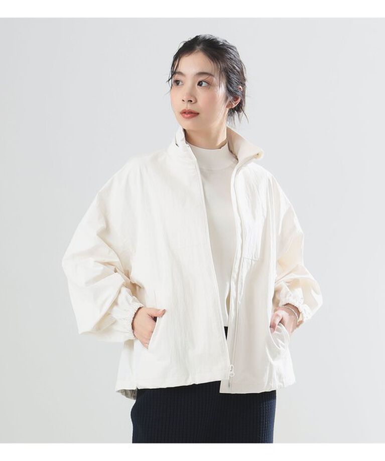 Demi-Luxe BEAMS 「AK+1 / ミニリップストップ フード ブルゾン」|ブルゾン・スタジャン|