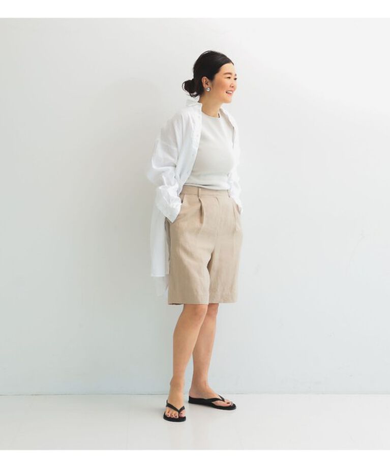 Demi-Luxe BEAMS 「リネン ショートパンツ .M」|チノ|