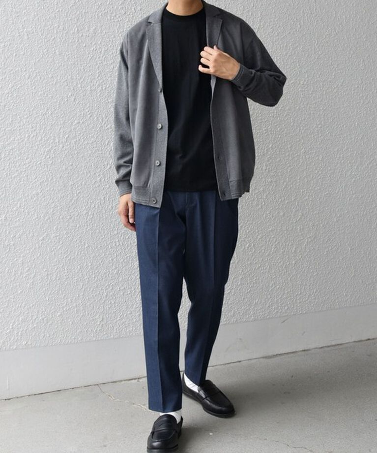 SHIPS any「SHIPS any: 〈手洗い可能〉コットン カシミヤ混 コンビ ニット ジャケット◇」|カーディガン|
