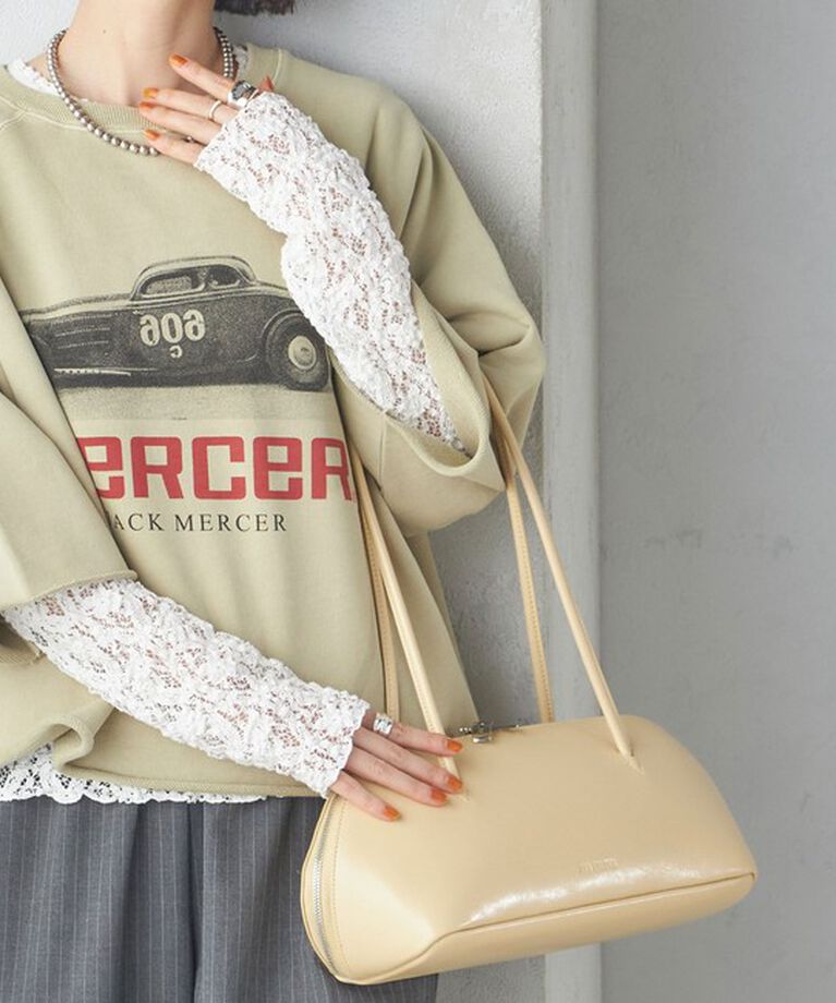 SHIPS for women「ADD CULUMN:FIGRE BOSTON VIN」|ボストンバッグ|クリーム