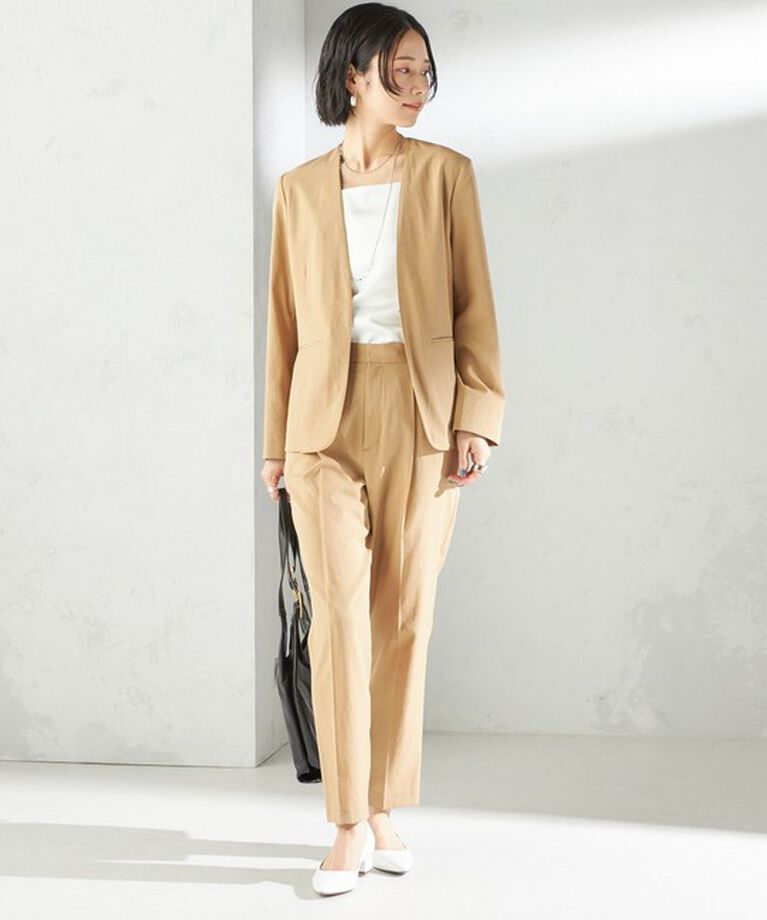 SHIPS for women「〈手洗い可能〉FUNCTIONAL テーパード パンツ（セットアップ対応）」|その他|