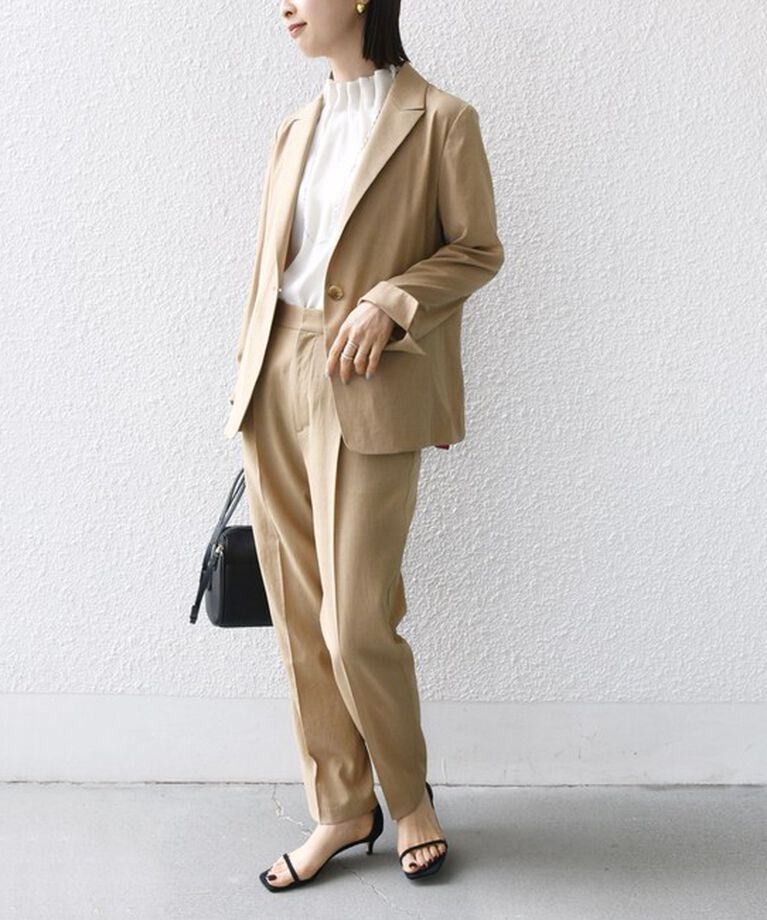 SHIPS for women「〈手洗い可能〉FUNCTIONAL テーパード パンツ（セットアップ対応）」|その他|