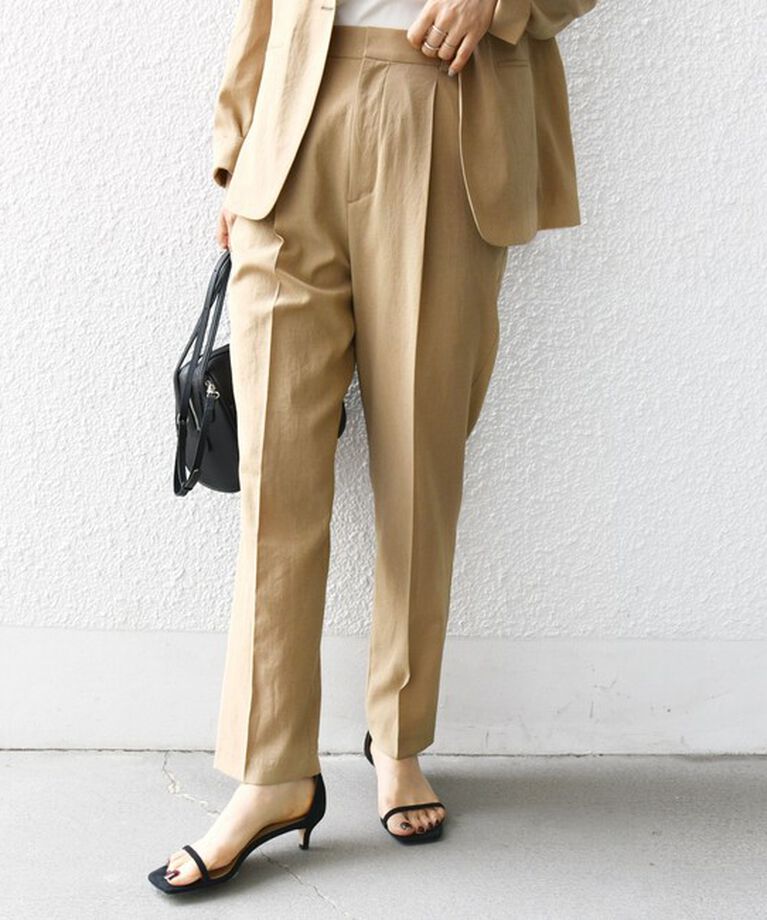 SHIPS for women「〈手洗い可能〉FUNCTIONAL テーパード パンツ（セットアップ対応）」|その他|
