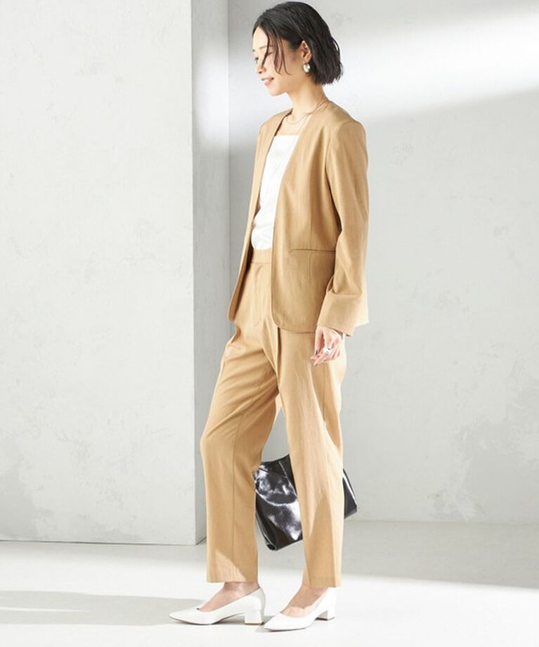 SHIPS for women「〈手洗い可能〉FUNCTIONAL テーパード パンツ（セットアップ対応）」|その他|