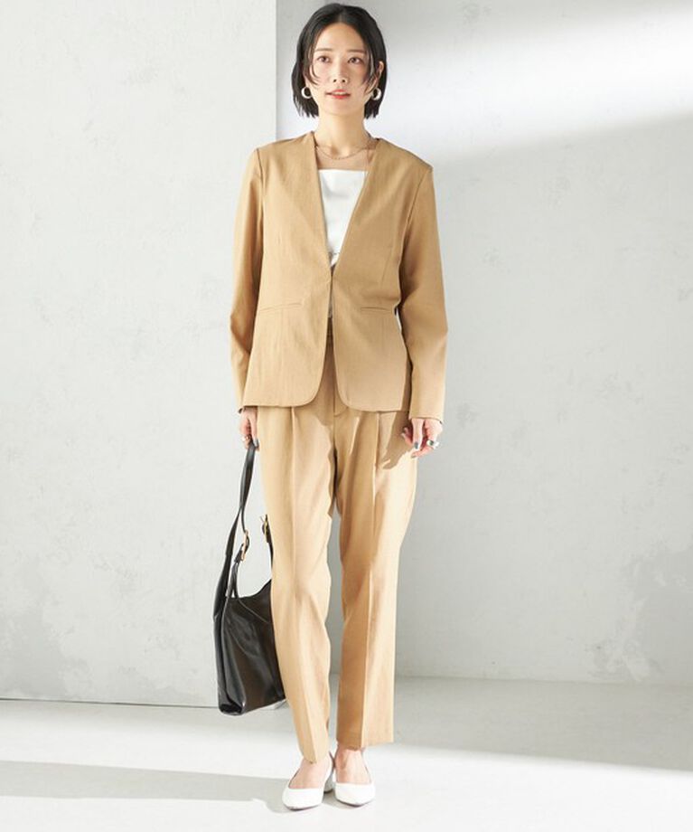SHIPS for women「〈手洗い可能〉FUNCTIONAL テーパード パンツ（セットアップ対応）」|その他|