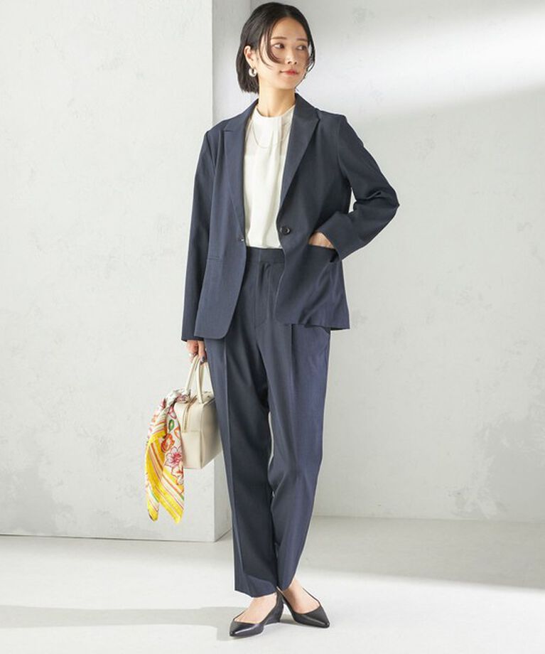 SHIPS for women「〈手洗い可能〉FUNCTIONAL テーパード パンツ（セットアップ対応）」|その他|
