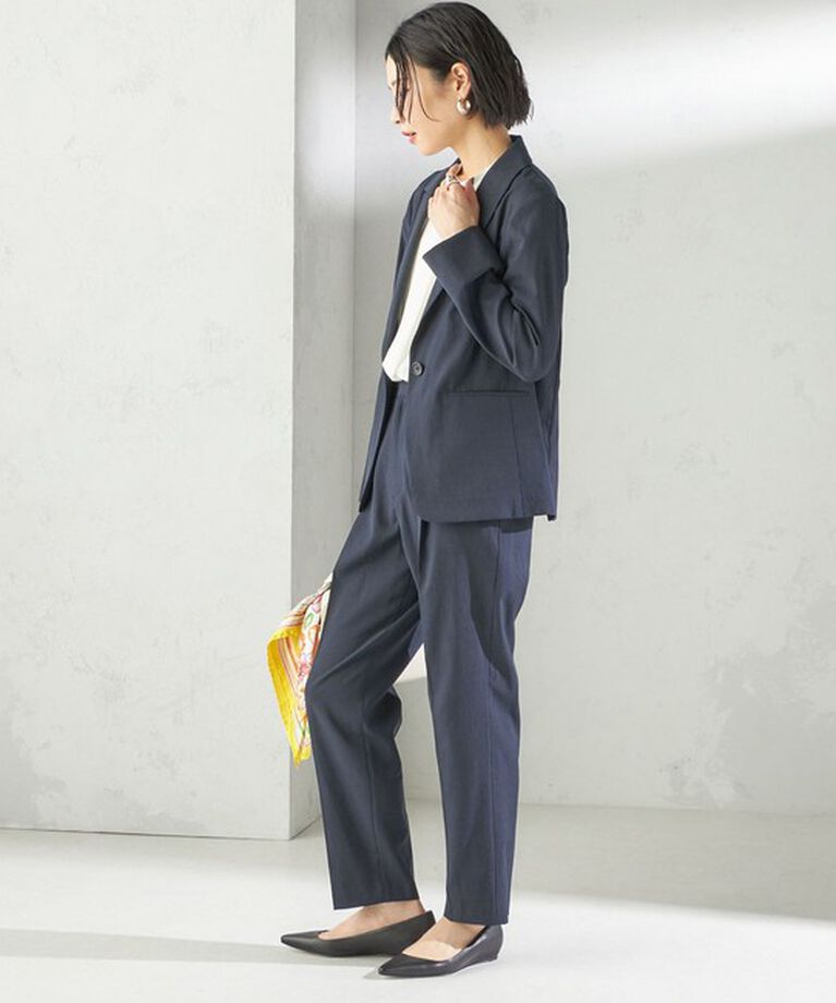 SHIPS for women「〈手洗い可能〉FUNCTIONAL テーパード パンツ（セットアップ対応）」|その他|