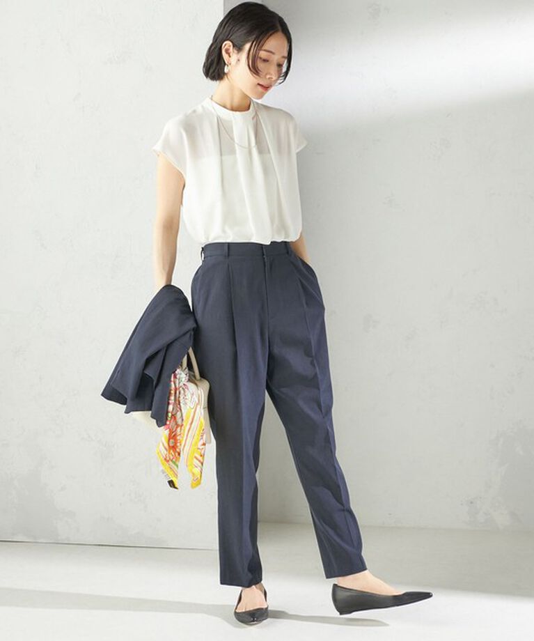 SHIPS for women「〈手洗い可能〉FUNCTIONAL テーパード パンツ（セットアップ対応）」|その他|