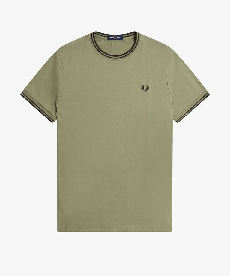FRED PERRY 「Twin Tipped T-Shirt」|Tシャツ・カットソー|OLIVE MINT/GREEN