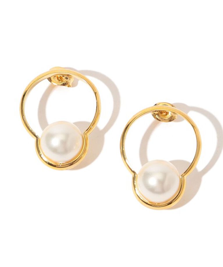 TOMORROWLAND GOODS「【別注】januka×TOMORROWLAND モチーフパールピアス」|ピアス|12 ホワイト系