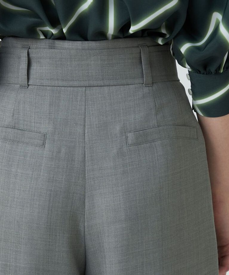 Ballsey「ライトカルゼ ベルテッドパンツ」|スラックス|
