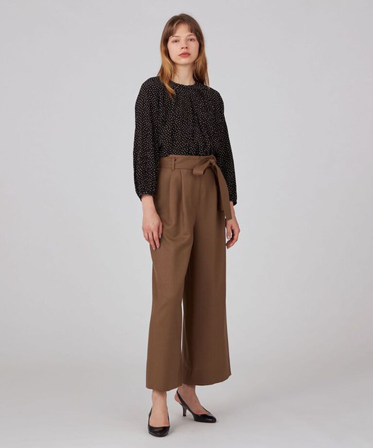 Ballsey「ライトカルゼ ベルテッドパンツ」|スラックス|