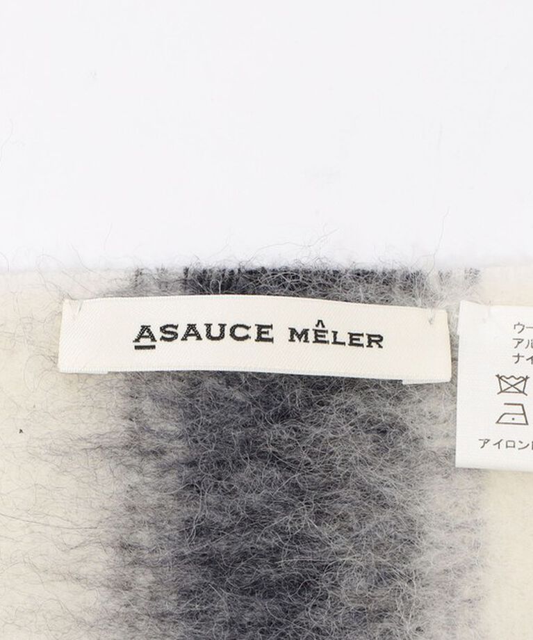 TOMORROWLAND GOODS「ASAUCE MELER アルパカループ ウィンドウペーン シャギー ストール」|ストール|