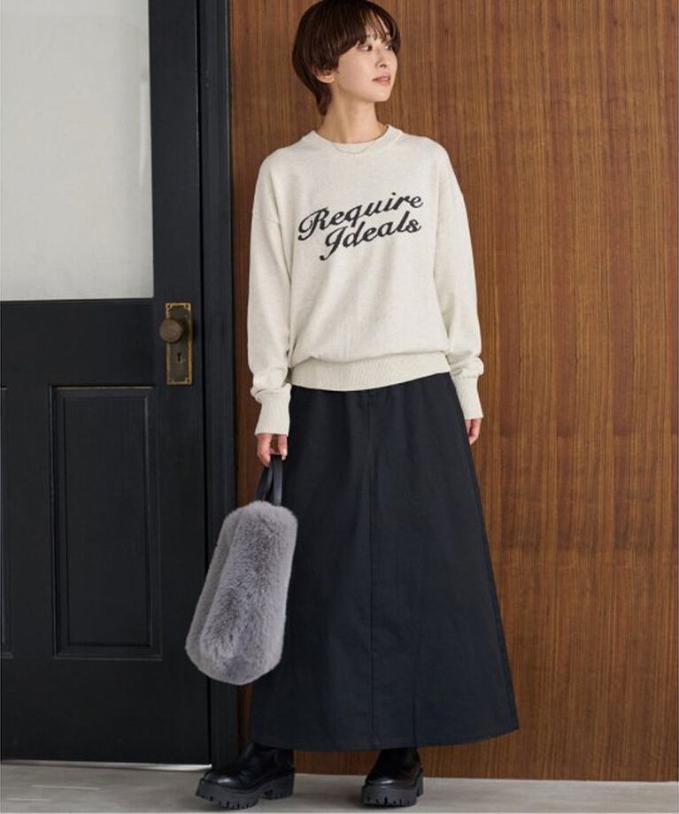 JOURNAL STANDARD relume「《追加2》コットンカシミヤロゴニット」|ニット・セーター|