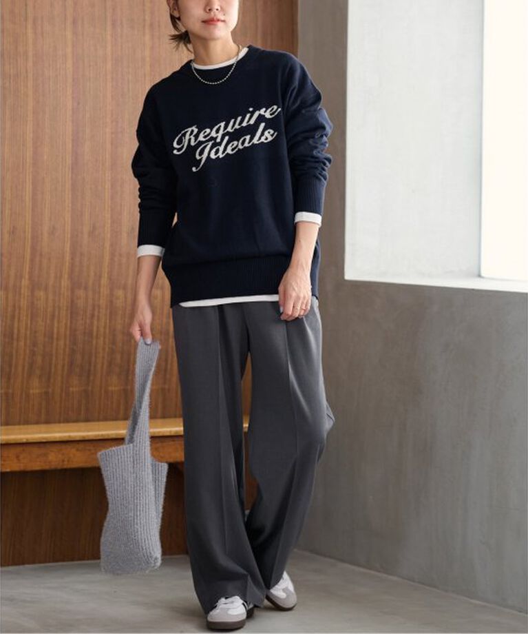 JOURNAL STANDARD relume「《追加2》コットンカシミヤロゴニット」|ニット・セーター|