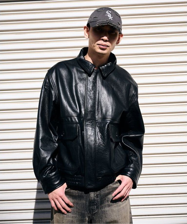 JOURNAL STANDARD「ラムダッドレザー ヴィンテージ」|ライダースジャケット|