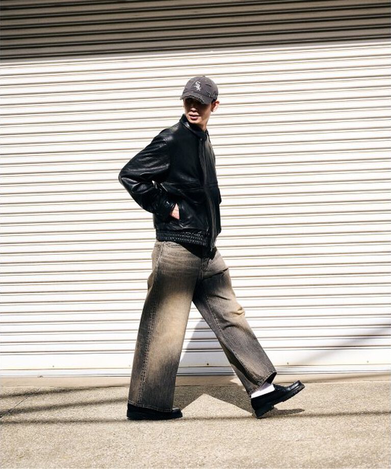 JOURNAL STANDARD「ラムダッドレザー ヴィンテージ」|ライダースジャケット|