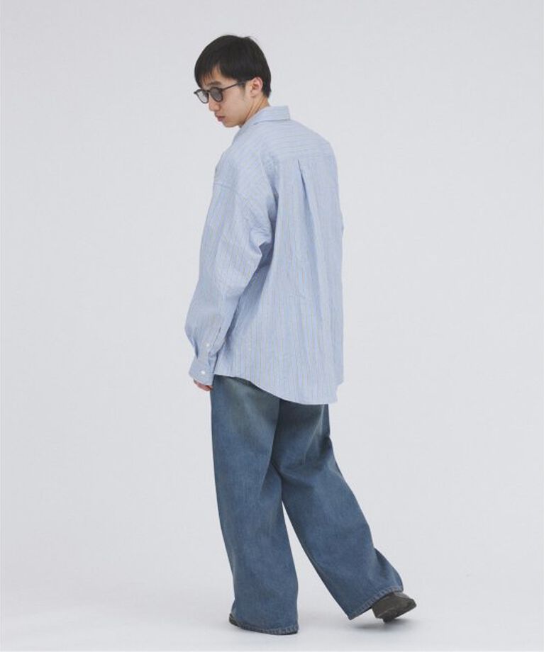 JOURNAL STANDARD「ストライプ ワッシャーファットシャツ」|シャツ・ブラウス|