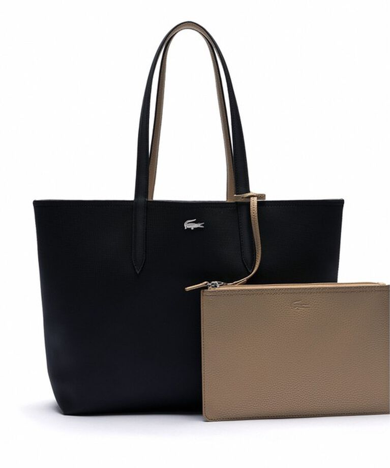 LACOSTE「ANNA 2WAY リバーシブル トートバッグ」|トートバッグ|ブラック