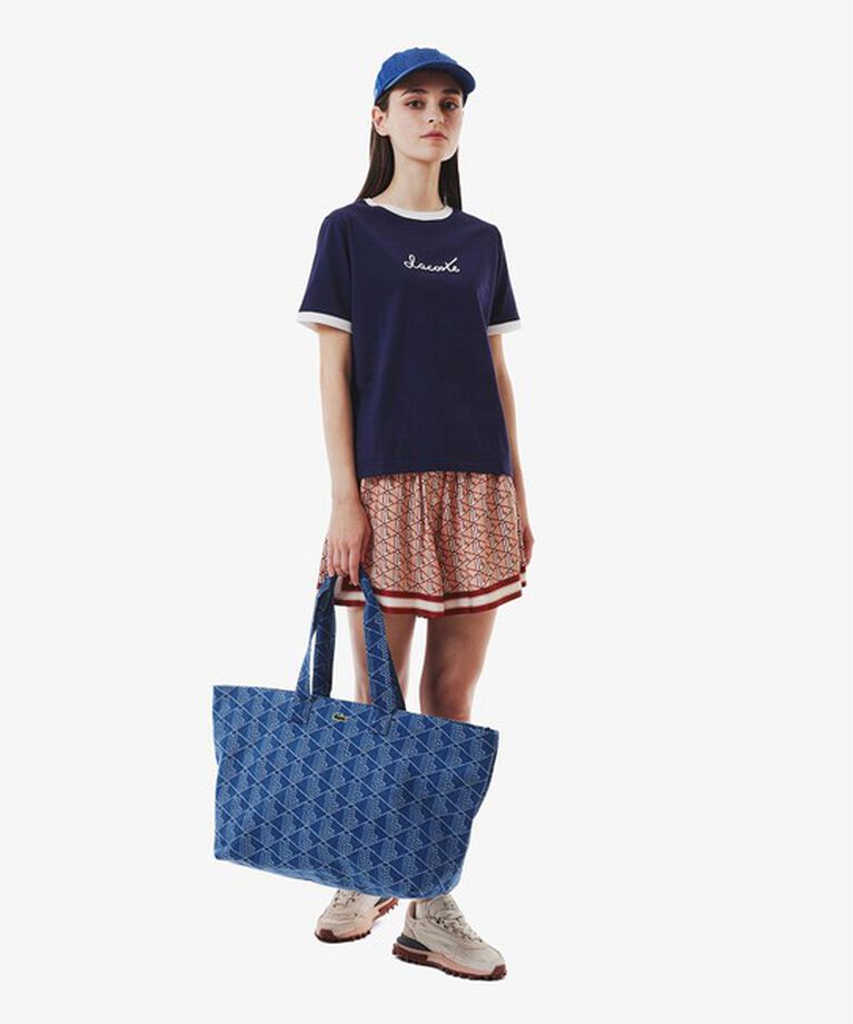 LACOSTE「ステッチネーミングリンガー半袖Tシャツ」|Tシャツ・カットソー|