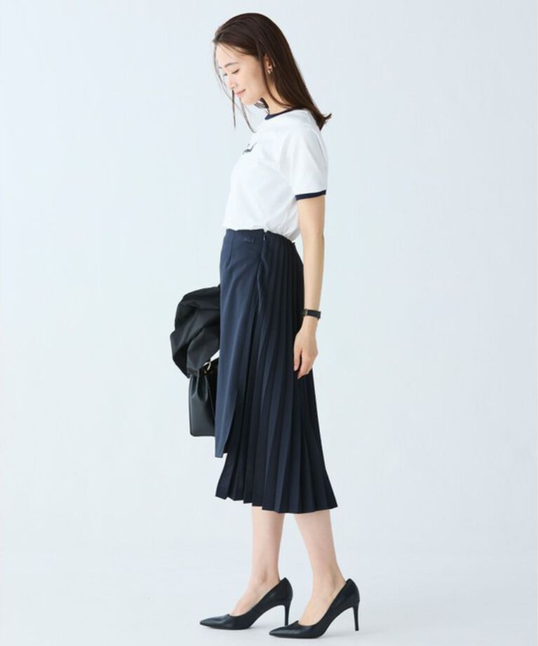 LACOSTE「ステッチネーミングリンガー半袖Tシャツ」|Tシャツ・カットソー|