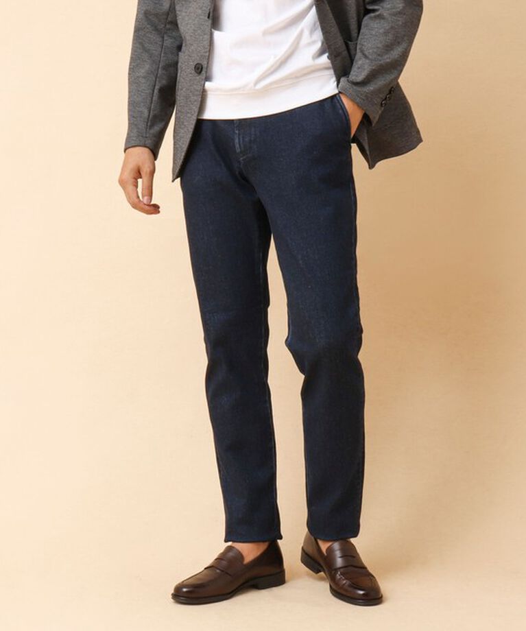 NOLLEY'S goodman「【RM denim】11.2oz ドレス ストレッチデニムパンツ 24AW」|デニム|ネイビー