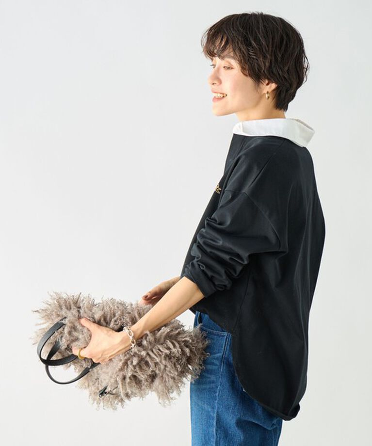 Rie Miller「ビッグシルエットラガーシャツ」|Tシャツ・カットソー|