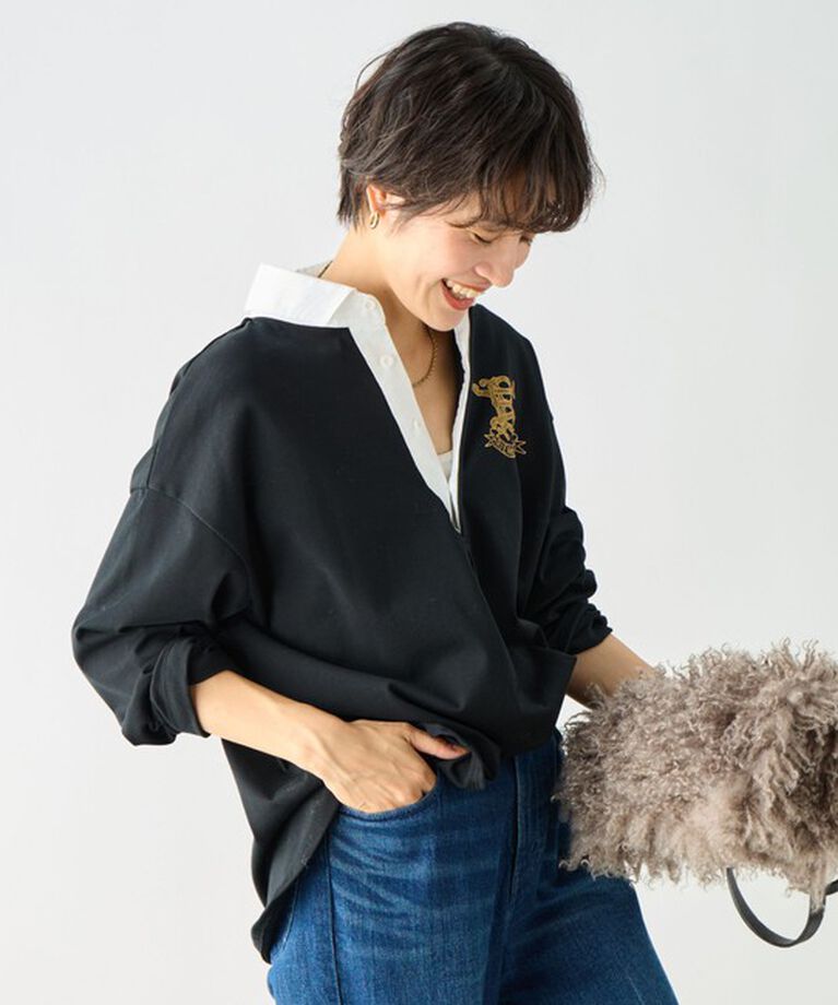 Rie Miller「ビッグシルエットラガーシャツ」|Tシャツ・カットソー|
