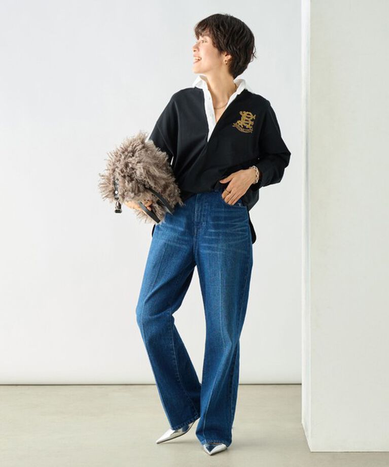 Rie Miller「ビッグシルエットラガーシャツ」|Tシャツ・カットソー|