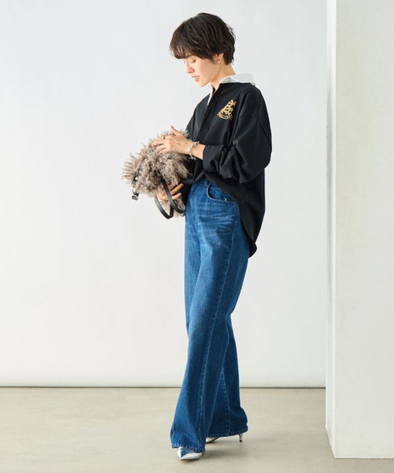 Rie Miller「ビッグシルエットラガーシャツ」|Tシャツ・カットソー|