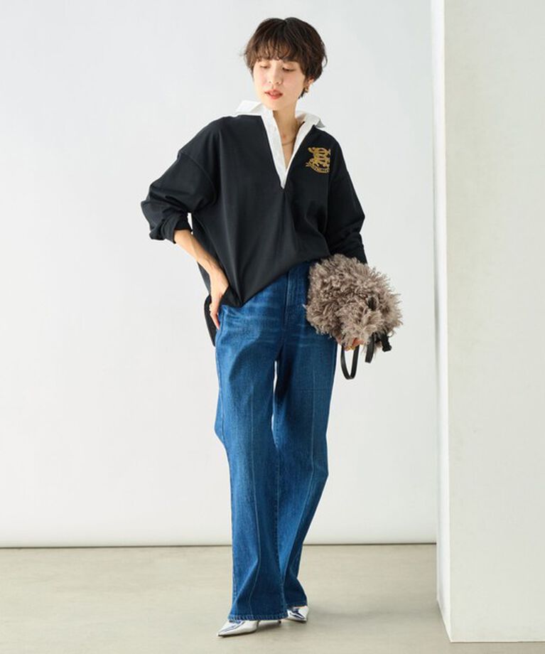 Rie Miller「ビッグシルエットラガーシャツ」|Tシャツ・カットソー|