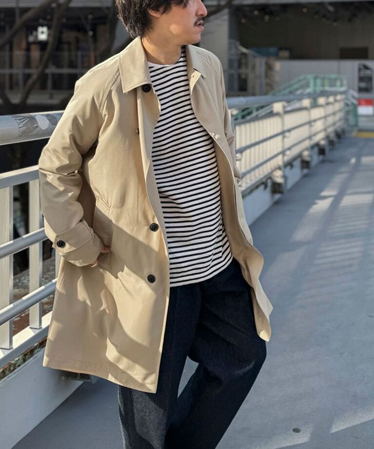 NOLLEY'S goodman「【TAION/タイオン】《ビジカジ対応》別注ステンカラーコート 25SS」|ステンカラーコート|ベージュ