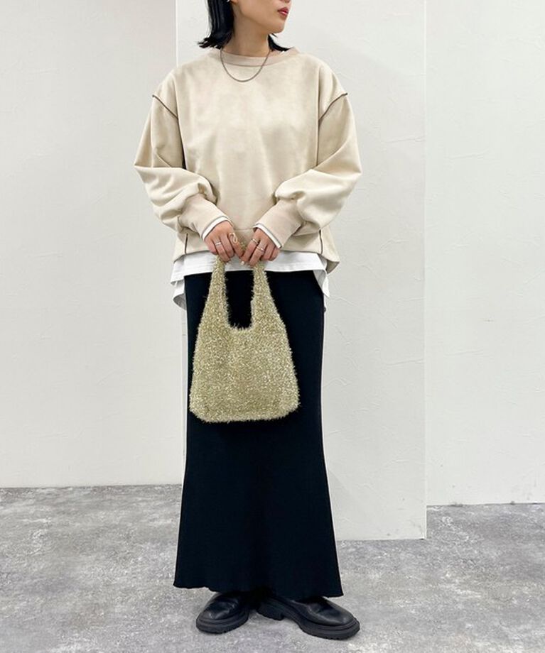 fredy emue「フェイクスエードダンボールプルオーバー」|Tシャツ・カットソー|