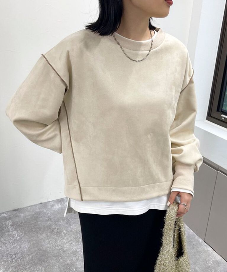 fredy emue「フェイクスエードダンボールプルオーバー」|Tシャツ・カットソー|