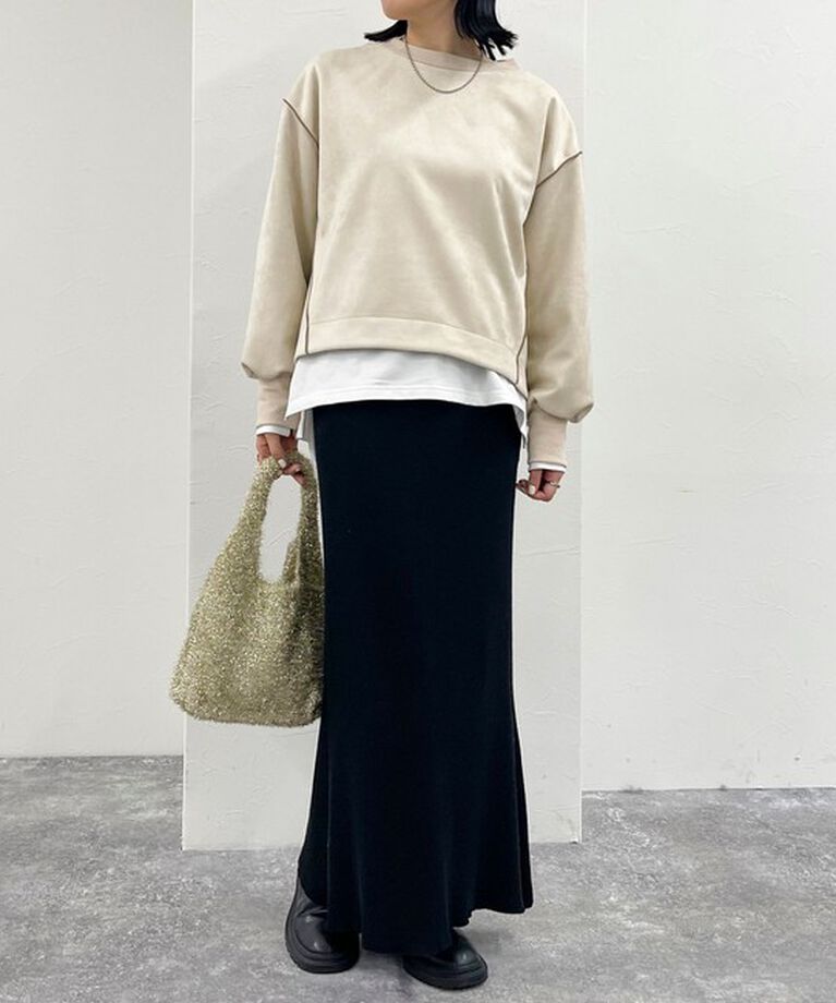 fredy emue「フェイクスエードダンボールプルオーバー」|Tシャツ・カットソー|
