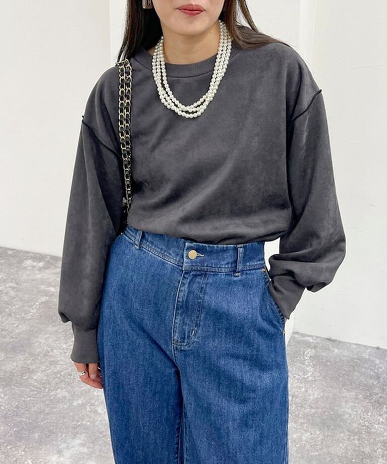 fredy emue「フェイクスエードダンボールプルオーバー」|Tシャツ・カットソー|