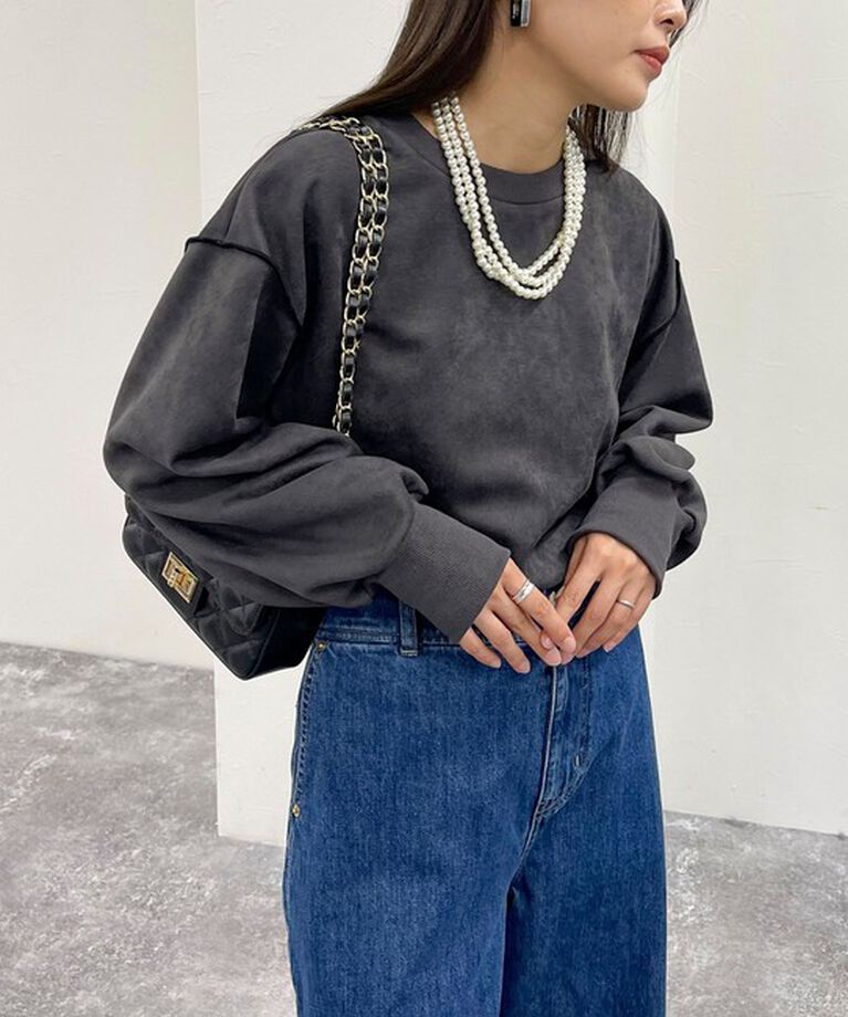 fredy emue「フェイクスエードダンボールプルオーバー」|Tシャツ・カットソー|