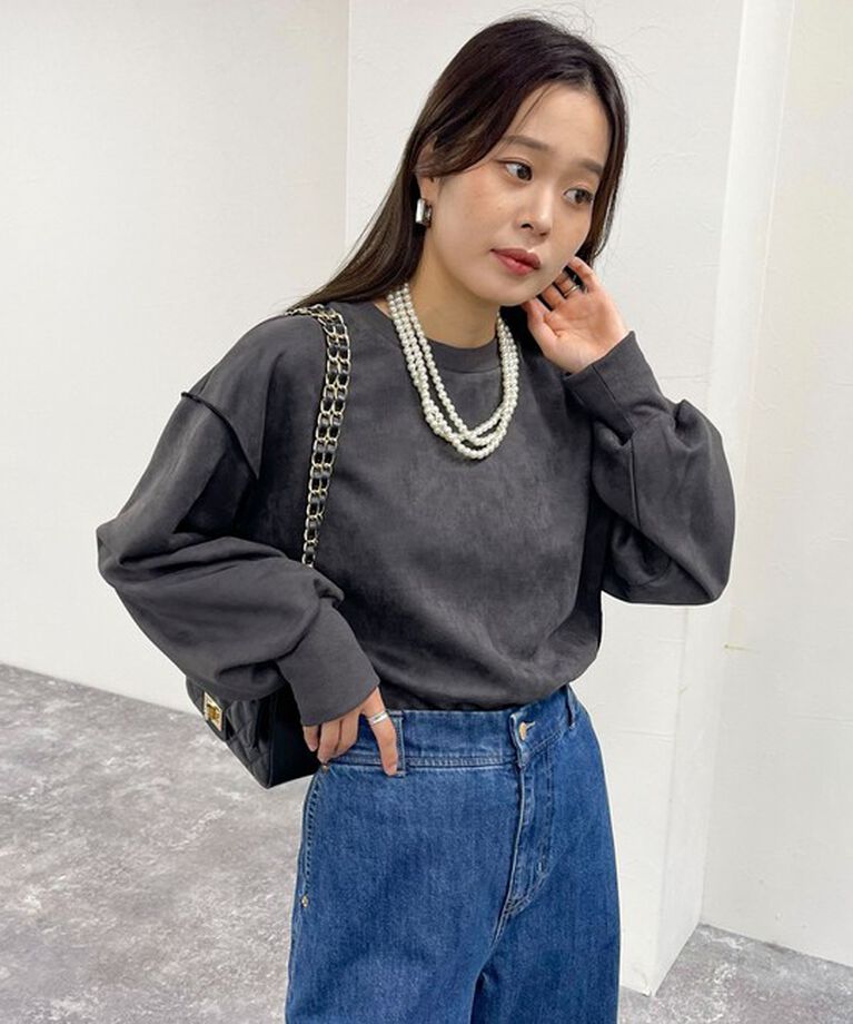 fredy emue「フェイクスエードダンボールプルオーバー」|Tシャツ・カットソー|