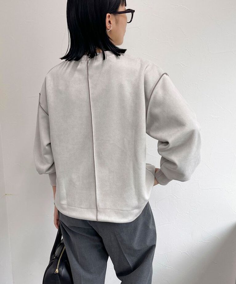 fredy emue「フェイクスエードダンボールプルオーバー」|Tシャツ・カットソー|ライトグレー