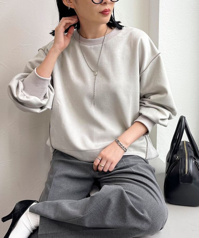 fredy emue「フェイクスエードダンボールプルオーバー」|Tシャツ・カットソー|